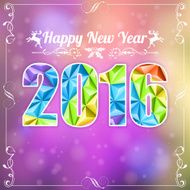 Retro New Year Frame N3