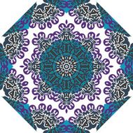 Oriental symmetrical round pattern Indian art imitation