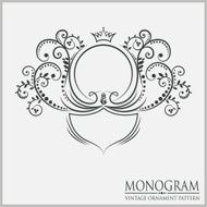 Template wedding monograms N3