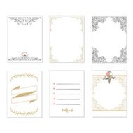 Set of 6 creative journaling cards
