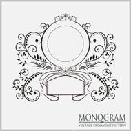 Template wedding monograms N4
