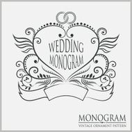 Template wedding monograms N5