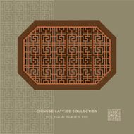 Chinese window tracery polygon frame 100 spiral line