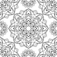 Simple graphic pattern of mandalas