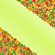 Vegetarian background with place for your text Healthy lifestyle
