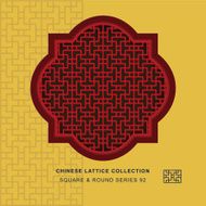 Chinese window tracery square round frame 92 geometry line