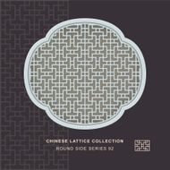 Chinese window tracery round side frame 92 geometry line
