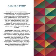 Geometric vector pattern N212
