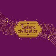 Thai Art Background vector N8