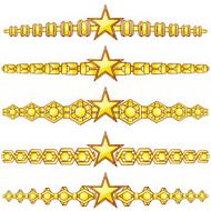 Gold dividers with star