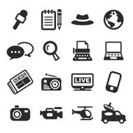 Journalist Or Reporter Icons