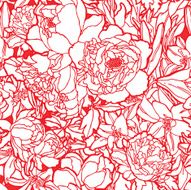 Seamless pattern with flowers rose N10