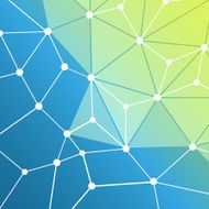 Connections Molecular Global Business Network Design - Abstract Mesh Background