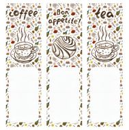 Food hand drawn vertical backgrounds