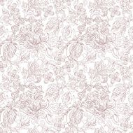ethnic floral ornament folkloric vector seamless pattern