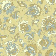elegance seamless pattern with ethnic flowers N4