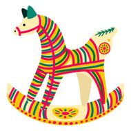 Filimonovo toy penny whistle horse