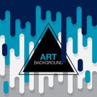 vector abstract background with paint pouring around triangle N3