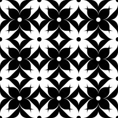 Black and white seamless pattern abstract background N28