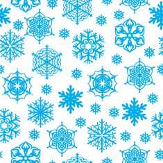 Snowflakes seamless pattern N5