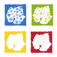 Symbols of four year seasons N2