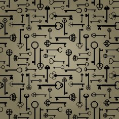 vector seamless antique keys wallpaper