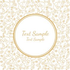 swirl invitation postcard