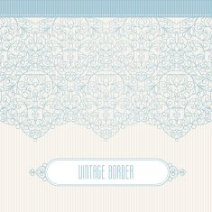 Vector ornate seamless border in Eastern style N13