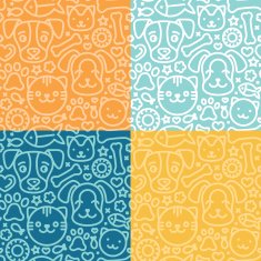 vector set of seamless patterns N4