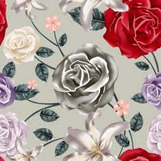 attractive floral seamless background