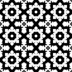 Black and white seamless pattern abstract background N35