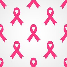 Breast cancer awareness pink single ribbon isolated on white background N4