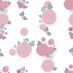 Seamless texture with asters N6