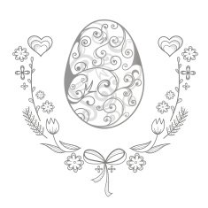 Easter Egg card Vector illustration N7