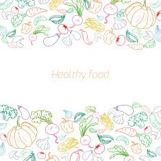 Text placeholder green vegetables background