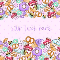Croissant cake icecream placeholder text