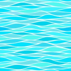 Seamless patterns with stylized waves blue shades
