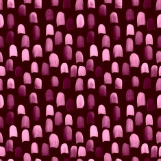 Hand painted seamless watercolor pattern in dark cherry and pink