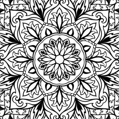 Vector cover with black ornaments