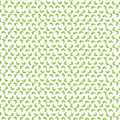 Seamless pattern with cute green leaves
