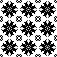 Black and white geometric seamless pattern abstract background N10