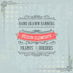 vintage frames and design elements N22