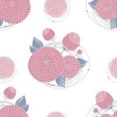 Seamless texture with asters N9