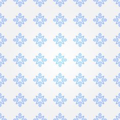 Seamless abstract white pattern with blue decorative elements N2