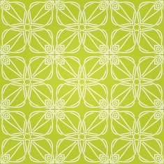Seamless abstract green pattern with white fancy ornament