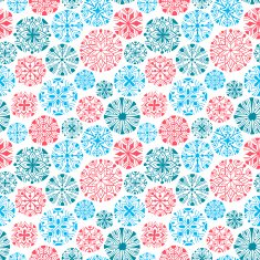 Snowflakes seamless pattern N6