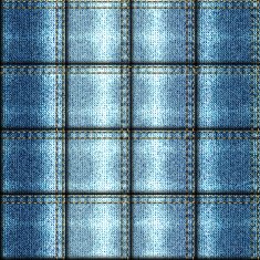 Patchwork frayed jeans