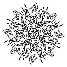exquisite mandala pattern design N9