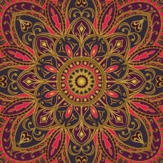 Vector cover with colorful ornaments