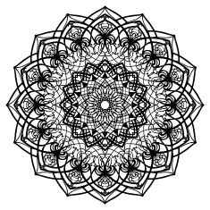 Decorative circle element of decor